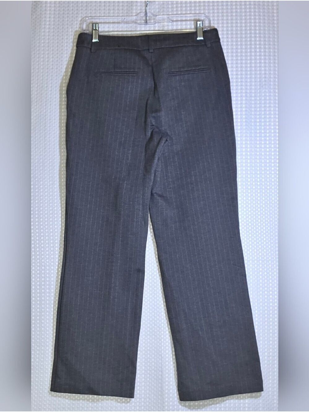 Rachel Zoe Gray Pinstripe Trouser Pants Size 6 Career Office Quiet Luxury - Picture 4 of 12